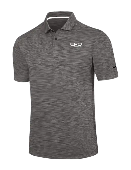 Nike Dark Grey Dri-FIT Vapor Space Dyed Polo w/CFO Systems Logo