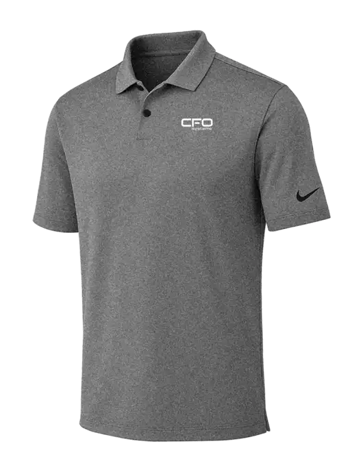 Nike Dark Grey Heather Dri-FIT Vapor Polo w/CFO Systems Logo