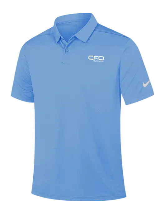 Nike Light Blue Dry Essential Solid Polo w/CFO Systems Logo