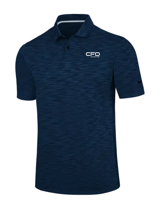 Nike Navy Dri-FIT Vapor Space Dyed Polo w/CFO Systems Logo