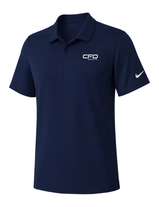 Nike Navy Dry Essential Solid Polo w/CFO Systems Logo