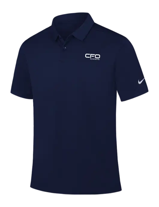 Nike Navy Dry Essential Solid Polo w/CFO Systems Logo