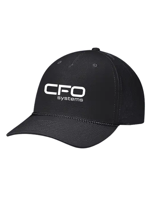 Richardson Laser Perf Performance Black/Black-Grey Rope Cap w/CFO Systems Logo