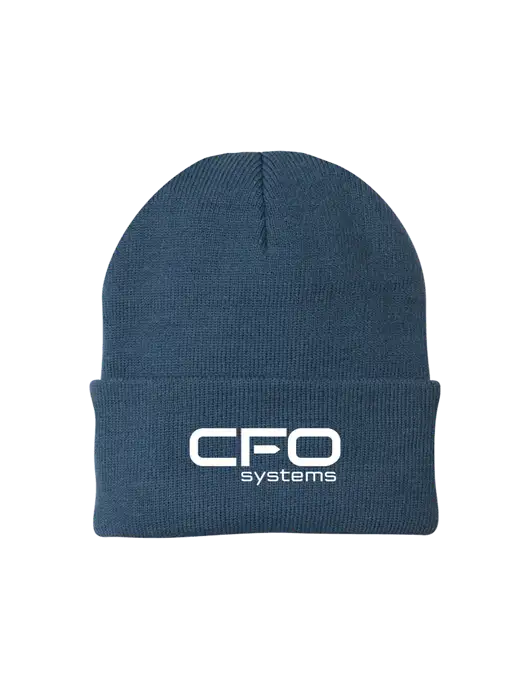 Dark Slate Knit Cap w/CFO Systems Logo