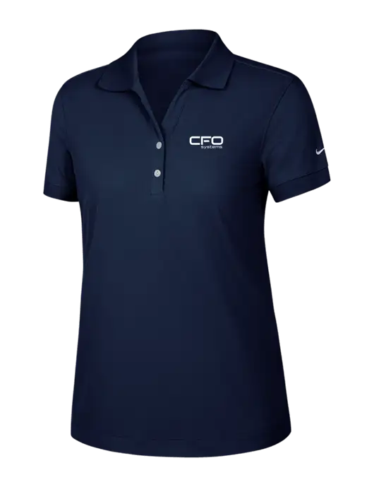 Nike Womens Dri-FIT Classic Dark Navy Polo w/CFO Systems Logo