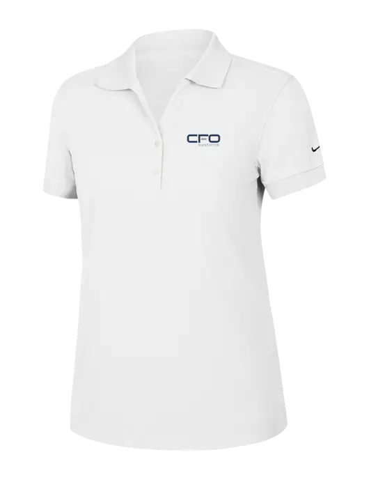 Nike Womens Dri-FIT Classic White Polo w/CFO Systems Logo