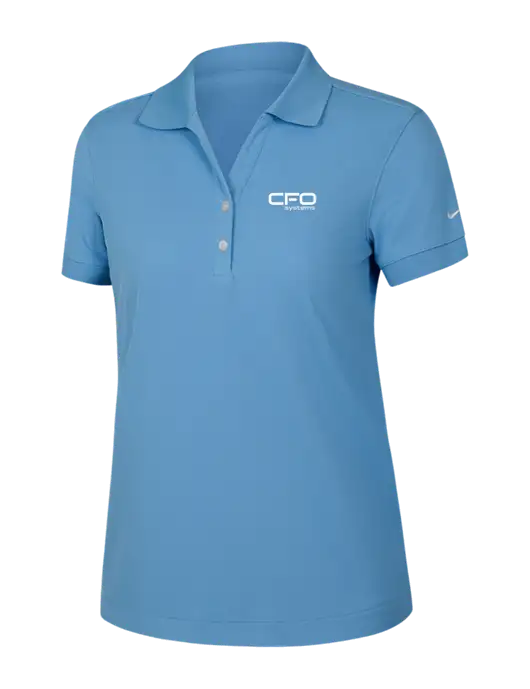 Nike Womens Dri-FIT Classic Light Blue Polo w/CFO Systems Logo