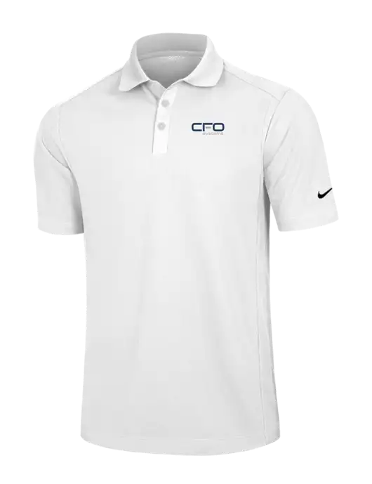 Nike White Dri-FIT Classic Polo w/CFO Systems Logo