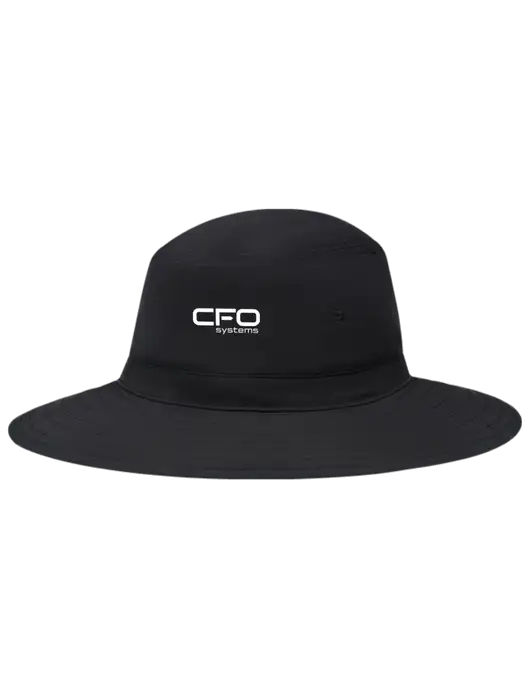 Black Booney Sun Hat w/CFO Systems Logo