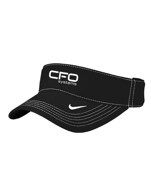 Nike Black Dri-FIT Ace Visor w/CFO Systems Logo