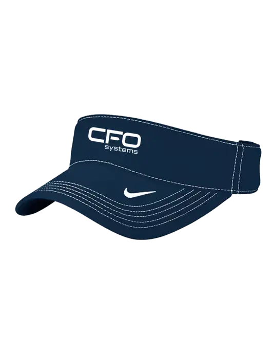 Nike Navy Dri-FIT Ace Visor w/CFO Systems Logo
