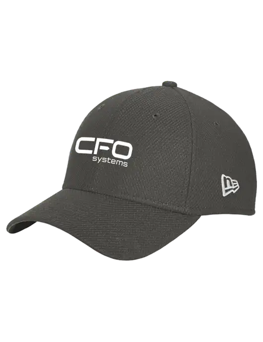 New Era Diamond Era Very Dark Grey Stretch Cap w/CFO Systems Logo
