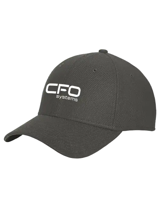 New Era Diamond Era Very Dark Grey Stretch Cap w/CFO Systems Logo