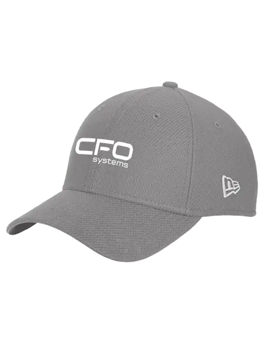 New Era Diamond Era Medium Grey Stretch Cap w/CFO Systems Logo