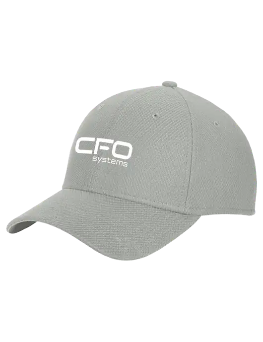 New Era Diamond Era Medium Grey Stretch Cap w/CFO Systems Logo