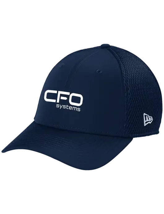 New Era 39THIRTY Performance Stretch Dark Navy Mesh Cap w/CFO Systems Logo