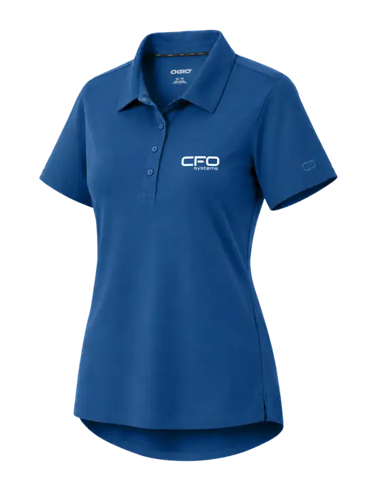 OGIO Womens Envision Light Navy Polo w/CFO Systems Logo