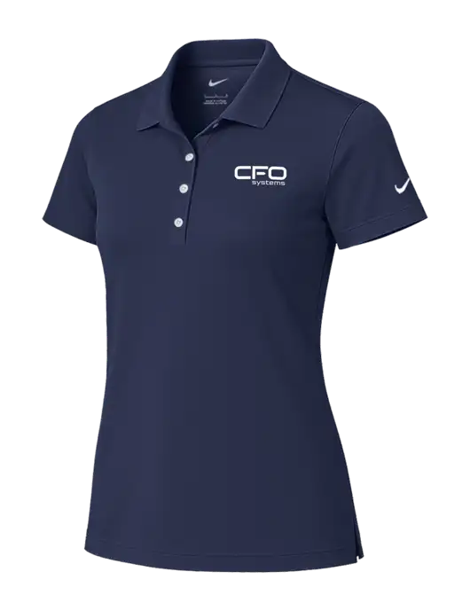 Nike Womens Dark Navy Tech Basic Dri-FIT Polo
 w/CFO Systems Logo