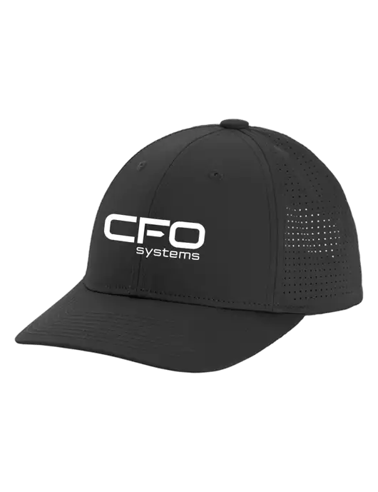 Pro-Cut Structured Snapback with Pinhole Mesh Very Dark Grey Cap w/CFO Systems Logo
