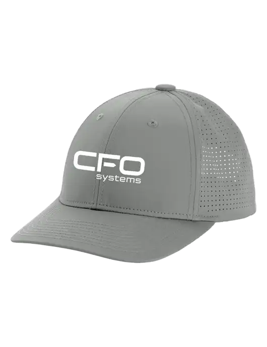 Pro-Cut Structured Snapback with Pinhole Mesh Medium Grey Cap w/CFO Systems Logo