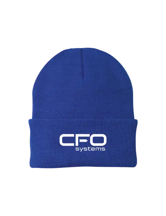 Royal Knit Cap w/CFO Systems Logo