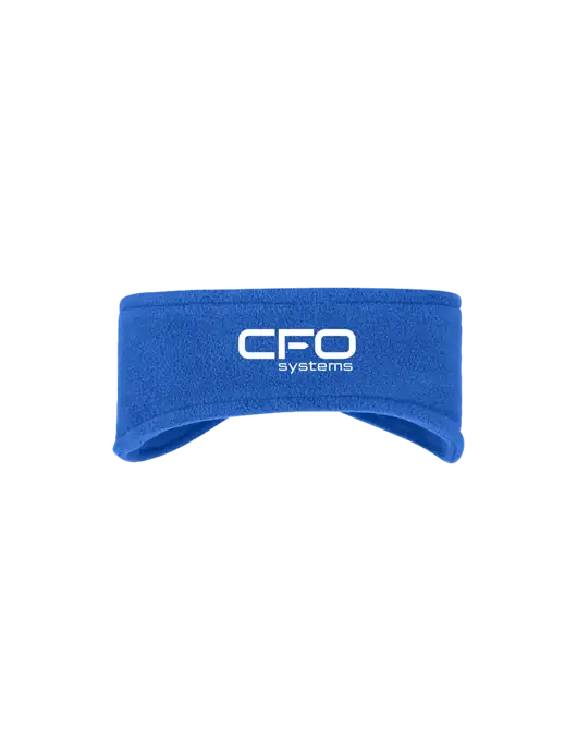 Royal Stretch Fleece Headband w/CFO Systems Logo