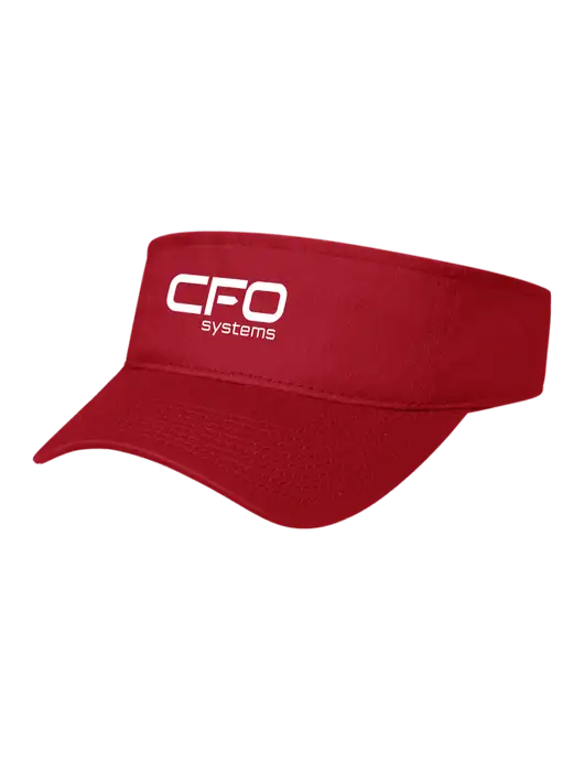 Red Cap Visor w/CFO Systems Logo