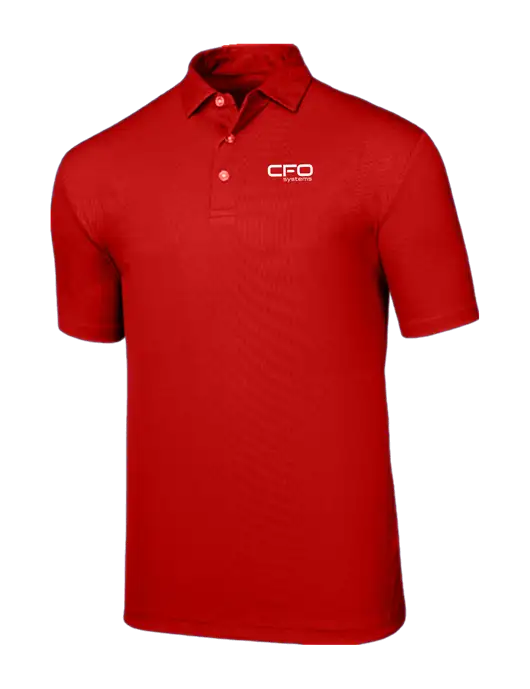 Callaway Birdseye Red Polo w/CFO Systems Logo
