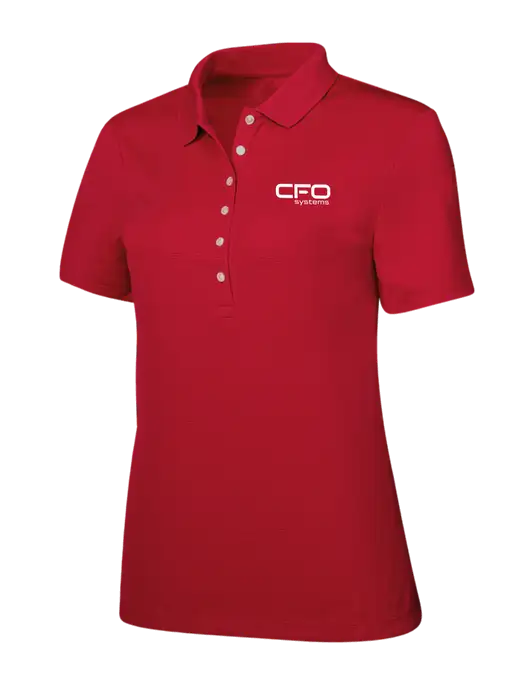 Callaway Womens Ottoman Red Polo w/CFO Systems Logo