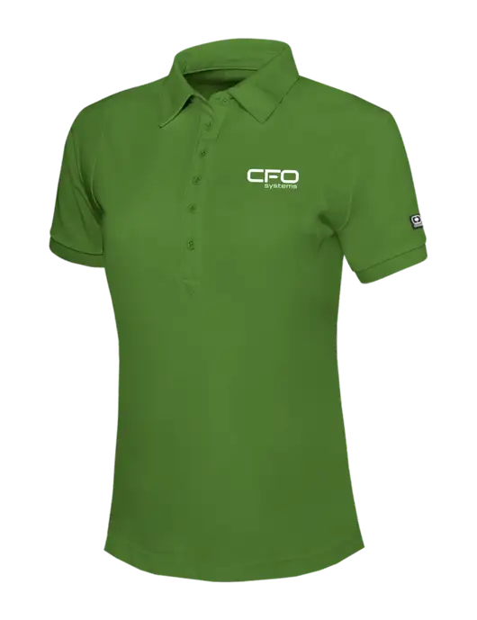 OGIO Womens Dark Kelly Green Jewel Polo w/CFO Systems Logo