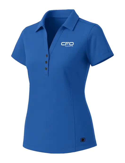 OGIO Womens Royal Blue ONYX Polo w/CFO Systems Logo