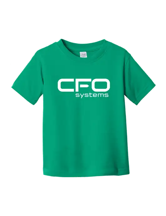 Rabbit Skins Kelly Toddler Fine Jersey Tee w/CFO Systems Logo