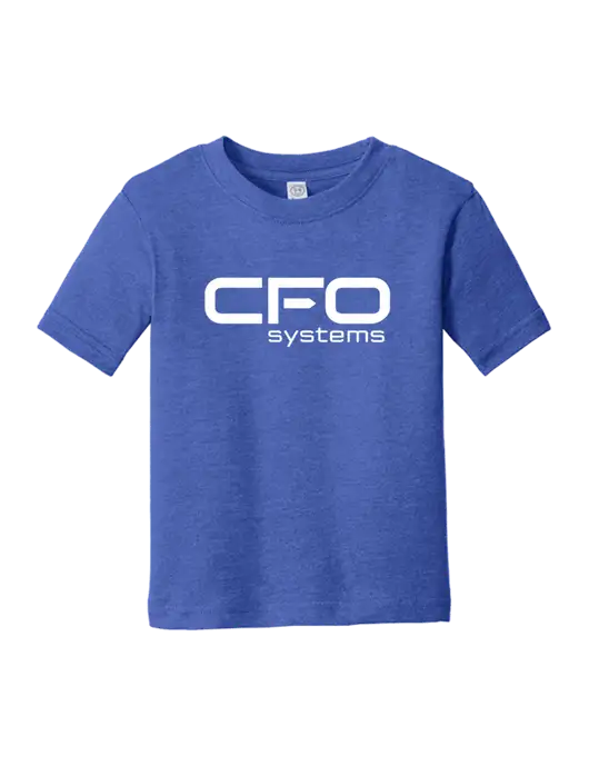 Rabbit Skins Vintage Royal Toddler Fine Jersey Tee w/CFO Systems Logo