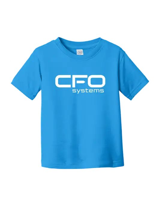 Rabbit Skins Cobalt Toddler Fine Jersey Tee w/CFO Systems Logo