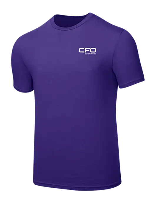 Seriously Soft Purple T-Shirt w/CFO Systems Logo