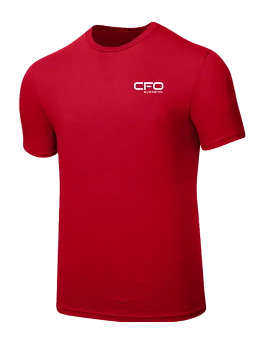 Seriously Soft Red T-Shirt w/CFO Systems Logo