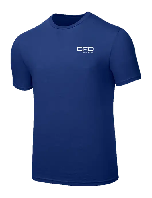 Seriously Soft Dark Royal T-Shirt w/CFO Systems Logo