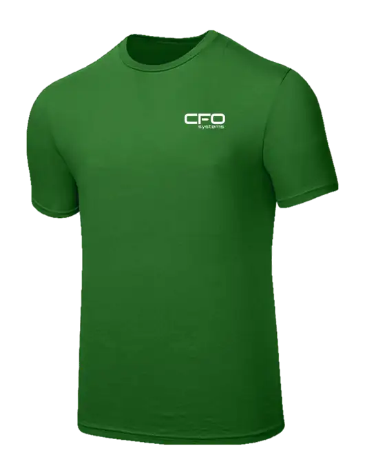 Seriously Soft Kelly Green T-Shirt w/CFO Systems Logo