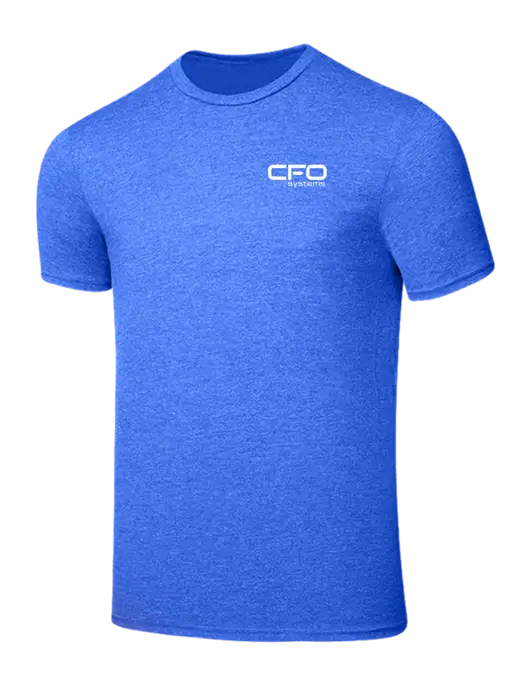 Seriously Soft Royal Frost T-Shirt w/CFO Systems Logo