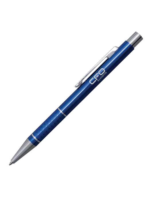 St George Blue Pen - Blue Ink w/CFO Systems Logo