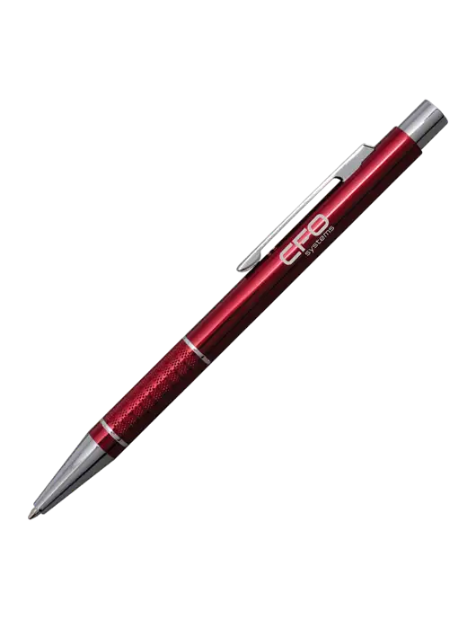 St George Red Pen - Blue Ink w/CFO Systems Logo