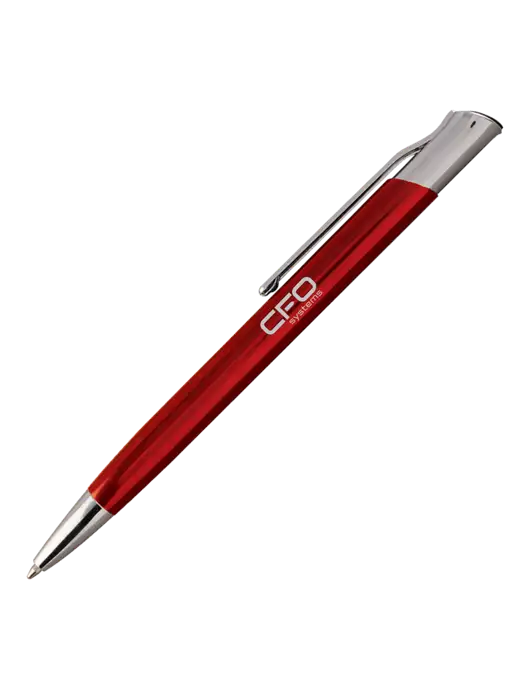 San Malo Red Pen - Black Ink w/CFO Systems Logo