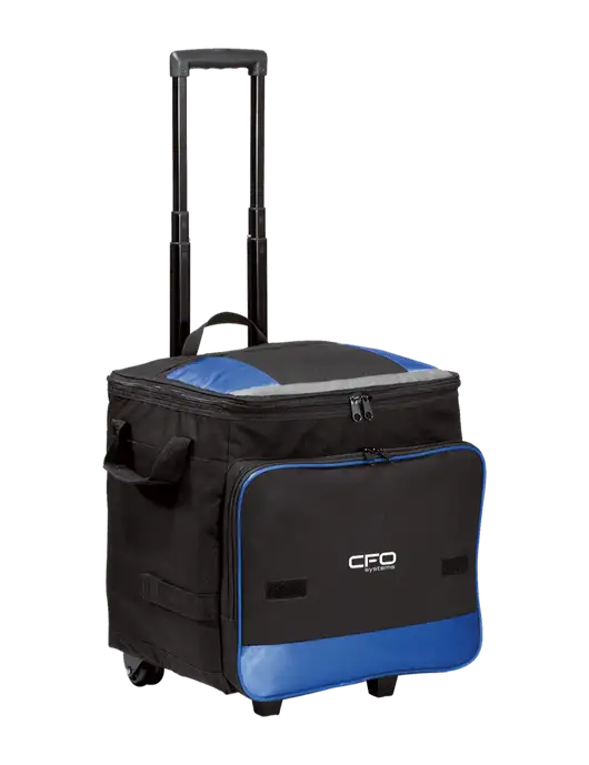 Twilight Blue Rolling Cooler w/CFO Systems Logo