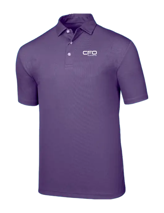 Callaway Birdseye Purple Polo w/CFO Systems Logo