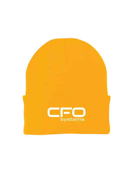 Gold Knit Cap w/CFO Systems Logo