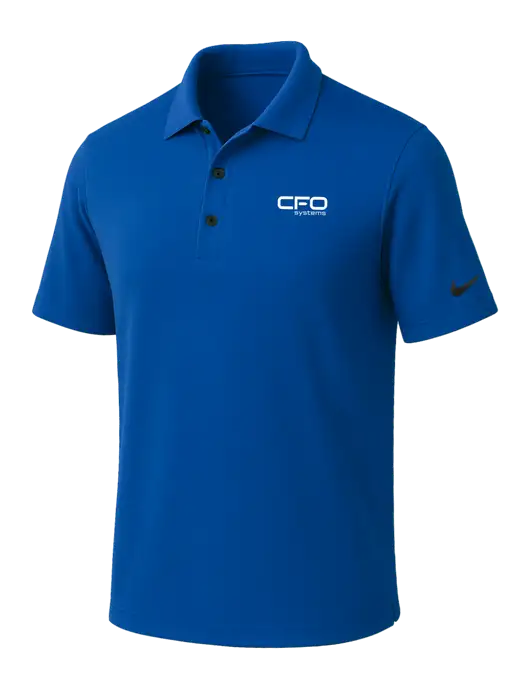NIKE Dark Royal Dri-Fit Micro Pique Polo w/CFO Systems Logo