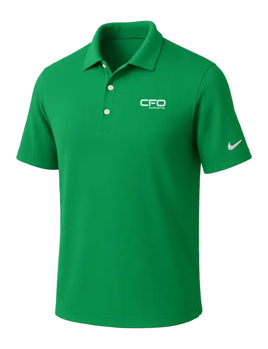 NIKE Kelly Green Dri-Fit Micro Pique Polo w/CFO Systems Logo