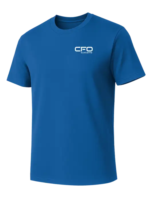 Allmade Royal Blue Organic Cotton Tee w/CFO Systems Logo