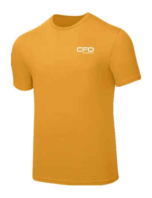 Seriously Soft Yellow Gold T-Shirt w/CFO Systems Logo