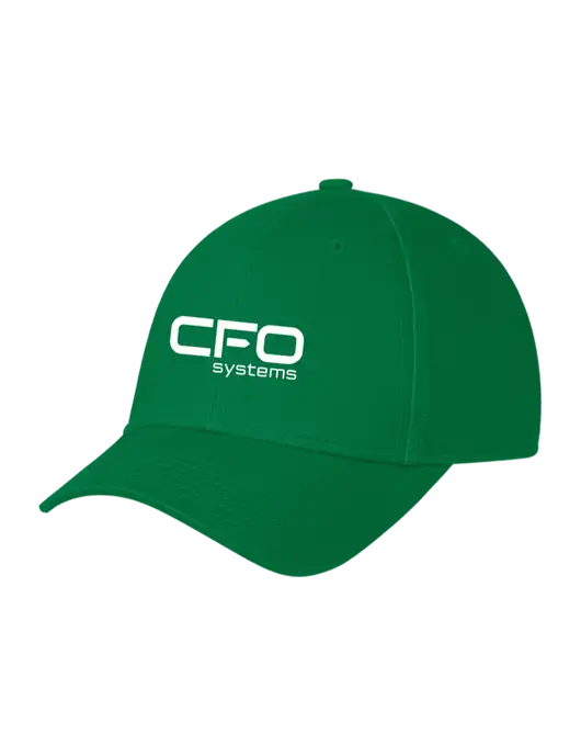 Kelly Green Structured Cap Hook & Loop w/CFO Systems Logo
